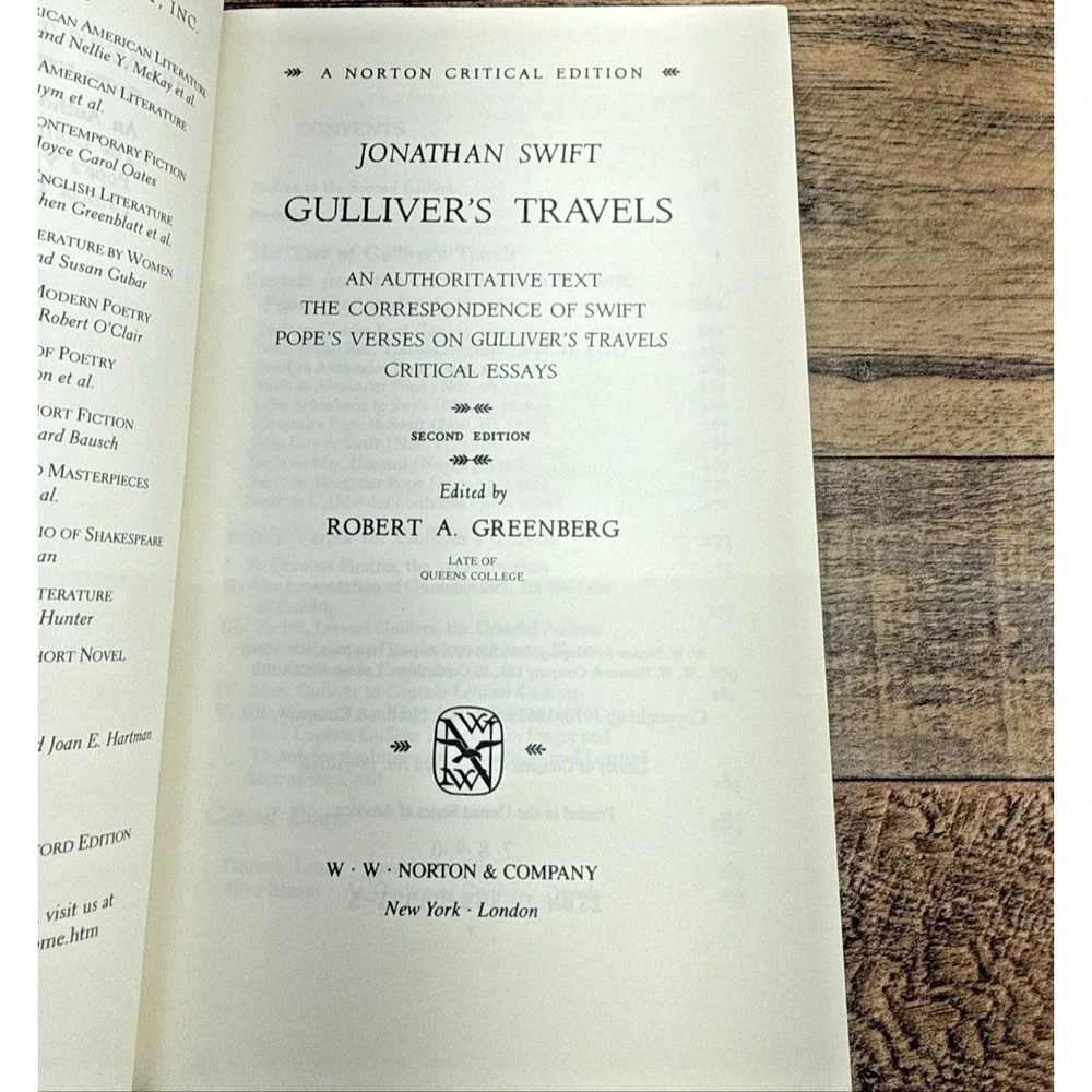 Gulliver's travels Jonathan Swift second edition